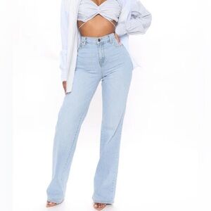 New Light Blue High-Waisted Women Jeans